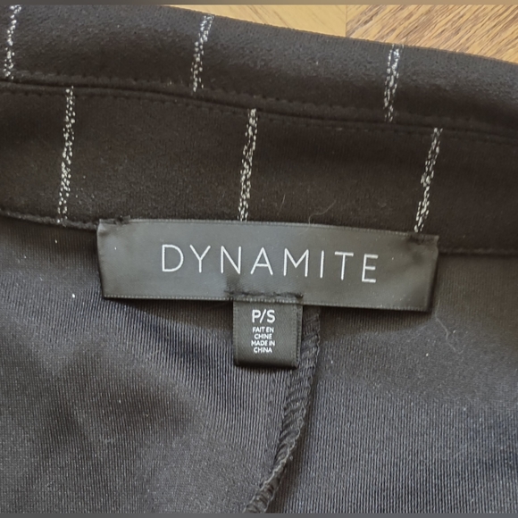 Dynamite blazer black lined detailing tie romper - Picture 4 of 5